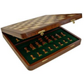 Deluxe English Style Chess Set in Wooden Case